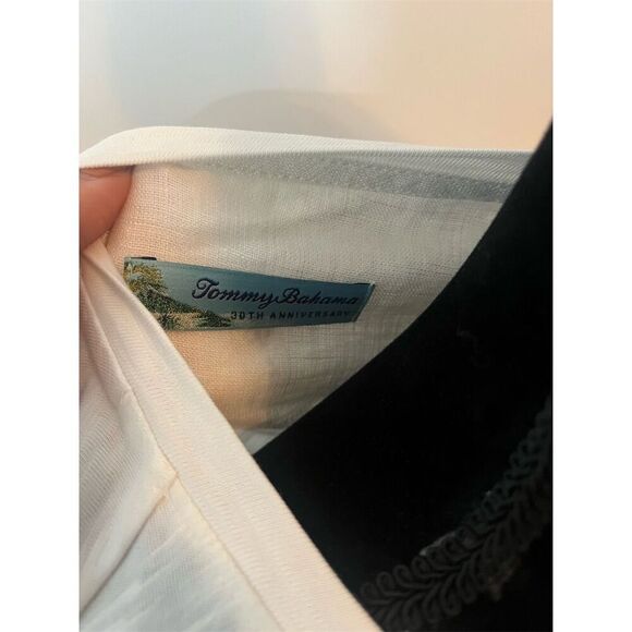 NWT TOMMY BAHAMA ASHBY ISLES EMBROIDERED PINEAPPLE 3/4 SLEEVE SHIRT SIZE SMALL - Picture 8 of 8